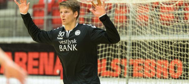 Torbjørn Bergerud står klar i målet. Foto: hfoto.dk